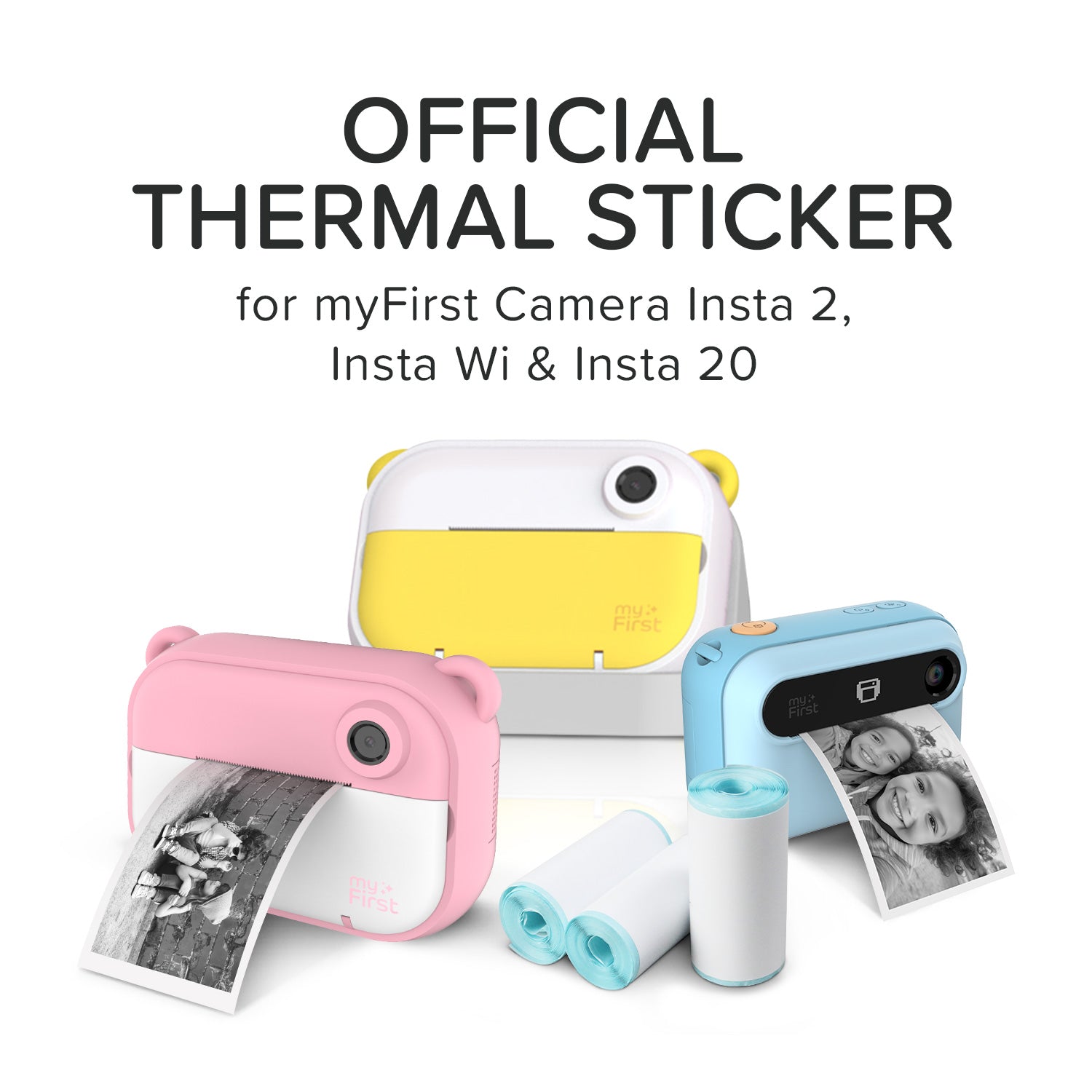 Thermal Sticker White with Blue Ink for myFirst Camera Insta 2/Insta W ...