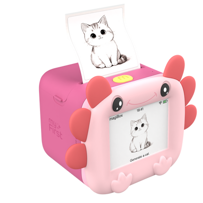 myFirst Insta magiBox - Voice-to-Image Printer & Story Maker Gift for Kids 4+